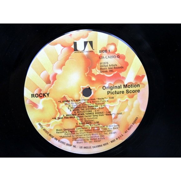Vtg 1976 Rocky Motion Picture Soundtrack Bill Conti LP Vinyl Record - Picture 6 of 8